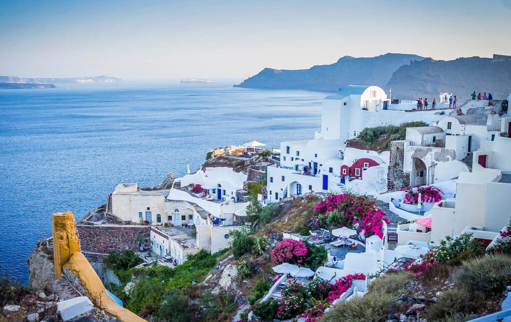 santorini, greece, buildings